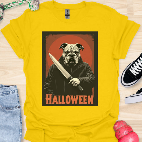 Halloween - V1 - Retro Bulldog T-Shirt